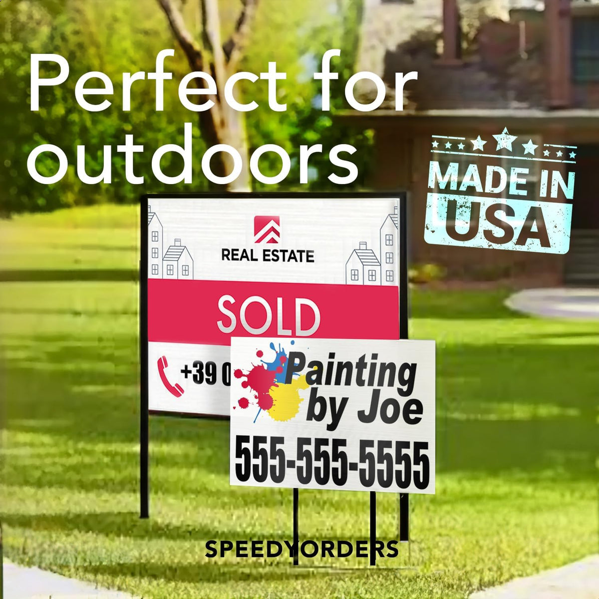 Custom Outdoor Metal Signs, Personalized Aluminum Signs, Customized Safety Signs, Metal Business Signs, Waterproof Outdoor Business Signs, White Aluminum (Silver Brushed, 30x24 In)