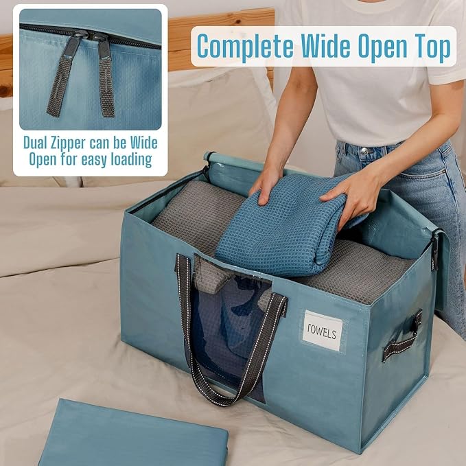 VENO 10 Pack Moving Bags, Comforter and Blanket Storage Bags