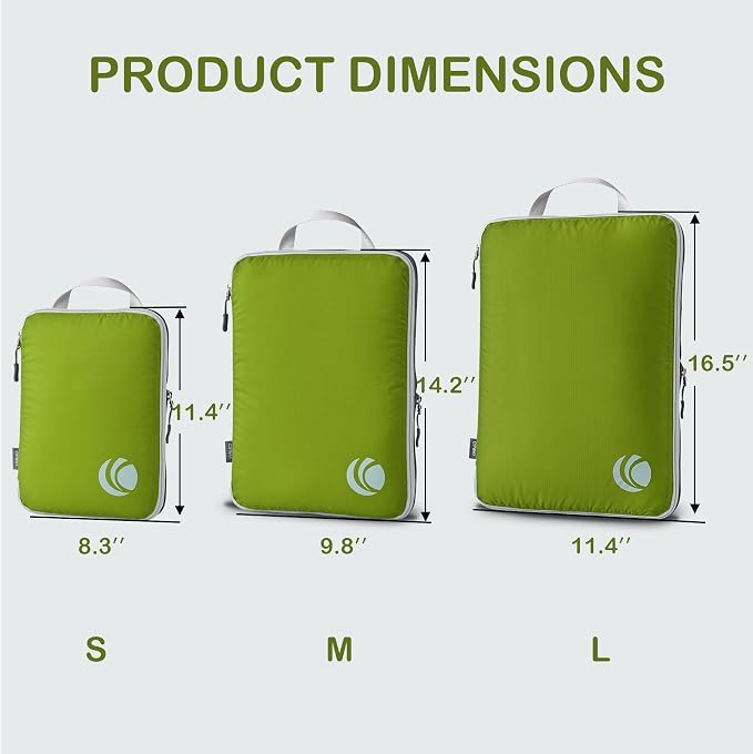 Cipway Compression Packing Cubes, Ultralight Luggage Organizer Bags, Travel