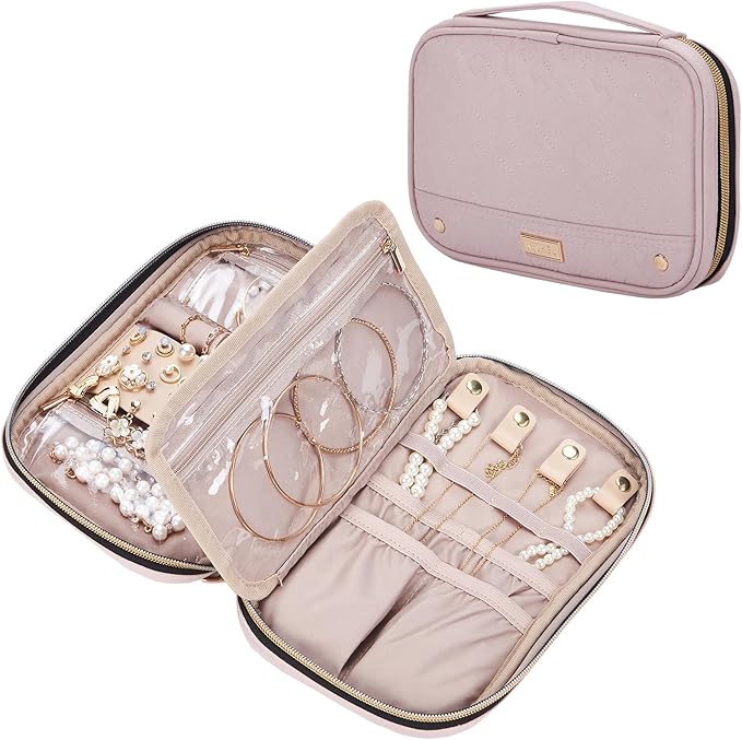 NISHEL Travel Jewelry Case, Holiday Organizer