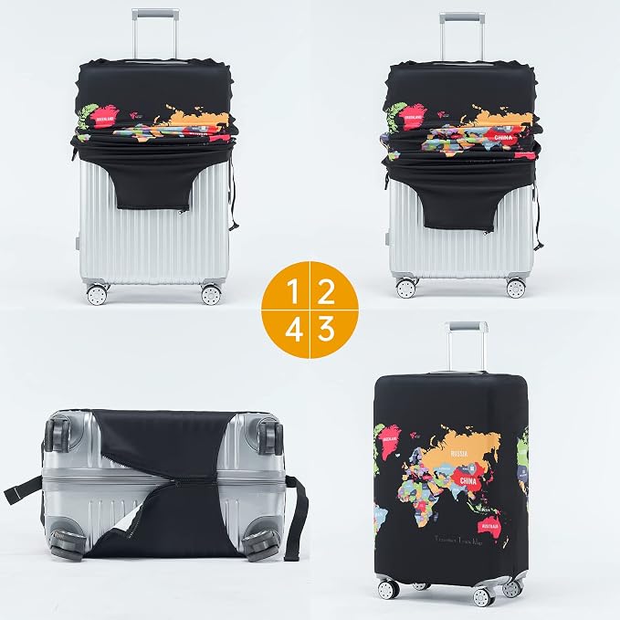 Travelkin Luggage Covers For Suitcase Tsa Approved, Suitcase Cover Protector