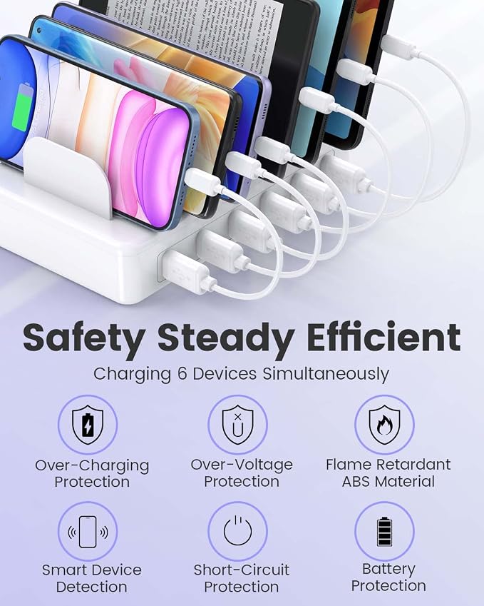 Charging Station for Multiple Devices Apple, CREATIVE DESIGN 50W Multi Charger