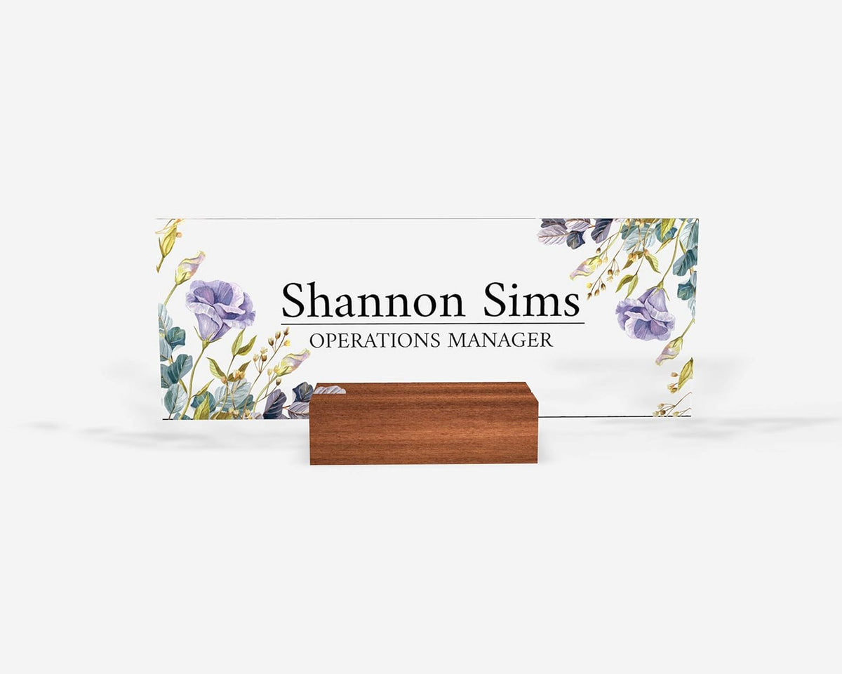 Personalized name plate for desk Nameplate sign Modern office business decor Executive desk organize school Desk name sign (8"x2.5")