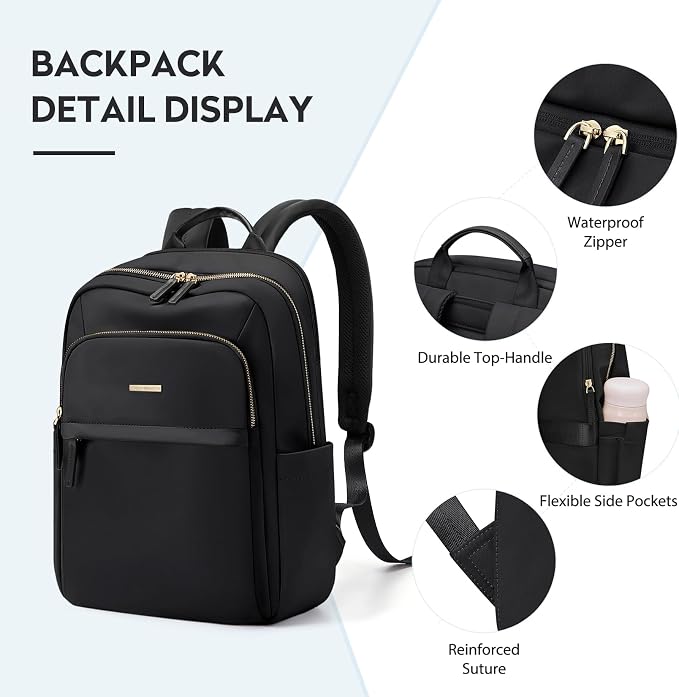 Hiking Travel Backpack for Women Casual Business Weekender Multilayer Laptop Bag
