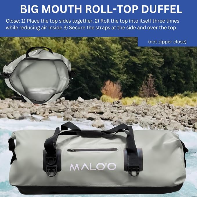 Malo'o Waterproof Roll-Top Duffel - 100L - Keep Gear Dry