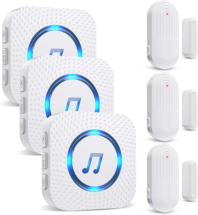 SanJie Door Chime, Door Open Contact Sensor Alarm