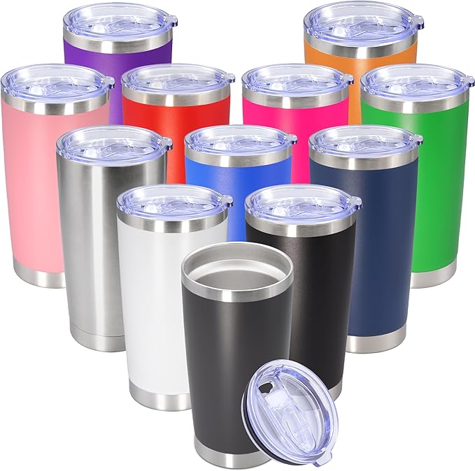20 oz Tumbler with lid Double Wall Vacuum Insulated Tumblers Stainless Steel