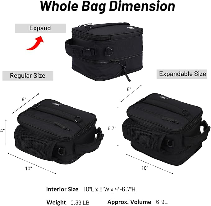 MIER Expandable Lunch Bag Insulated Lunch Box