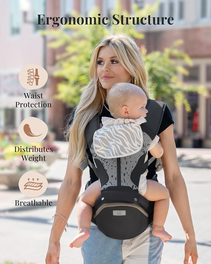 MOMTORY Carryall™ Pro Baby Carrier, Safety-Certified 6-in-1 Ultra Storage Baby
