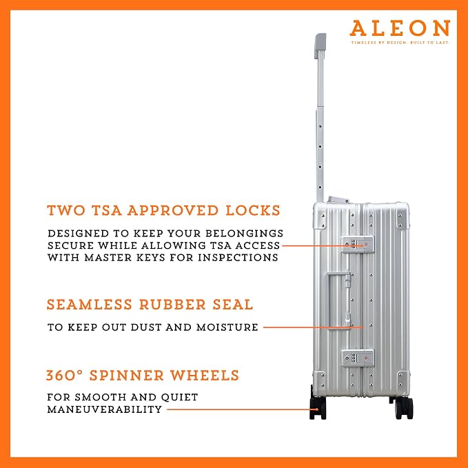 All Aluminum Lightweight Carry-On Luggage