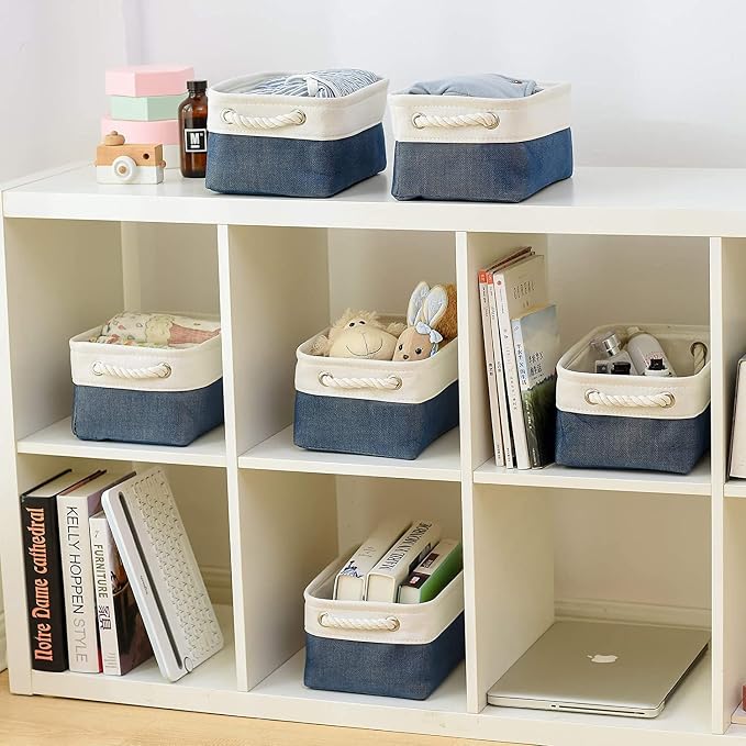 TheWarmHome Storage Bins for Shelves