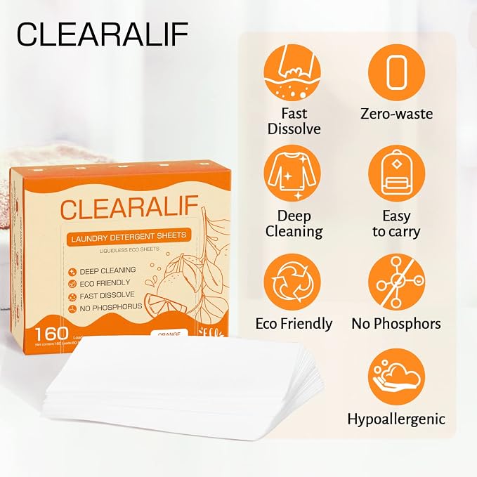 CLEARALIF Laundry Detergent Sheets, Apartments