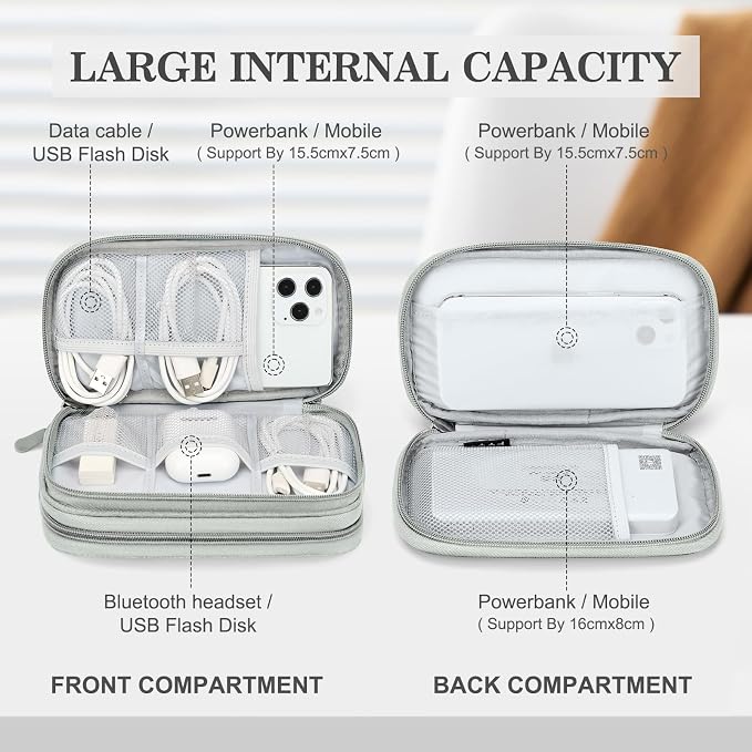 FYY Travel Cable Organizer Bag Pouch Electronic Accessories Carry Case Portable