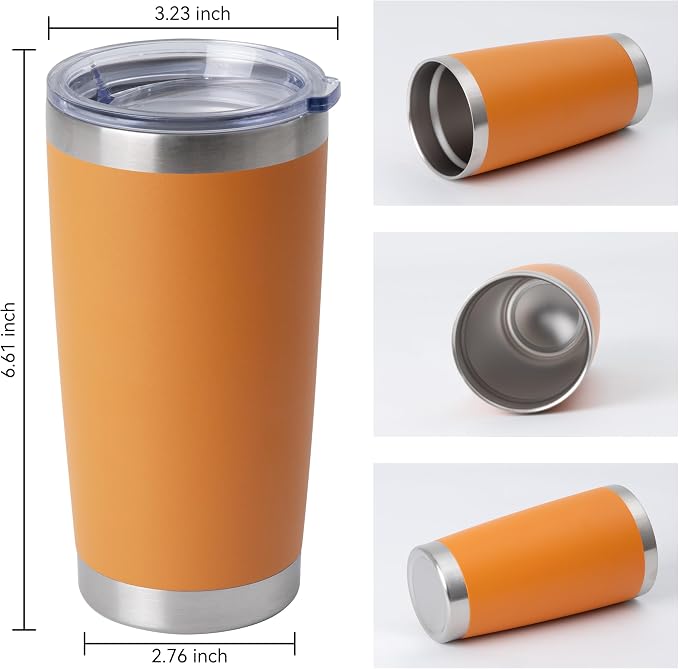 HASLE OUTFITTERS 20oz Stainless Steel Tumblers Bulk, Insulated Travel Cup