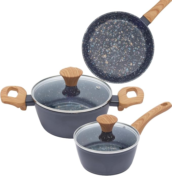 3-Piece Nonstick Pots and Pans Set