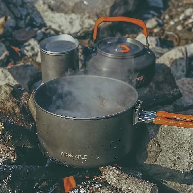Fire-Maple Feast 4 Piece Camping Cookware Cookware Cookware Kit Outdoor