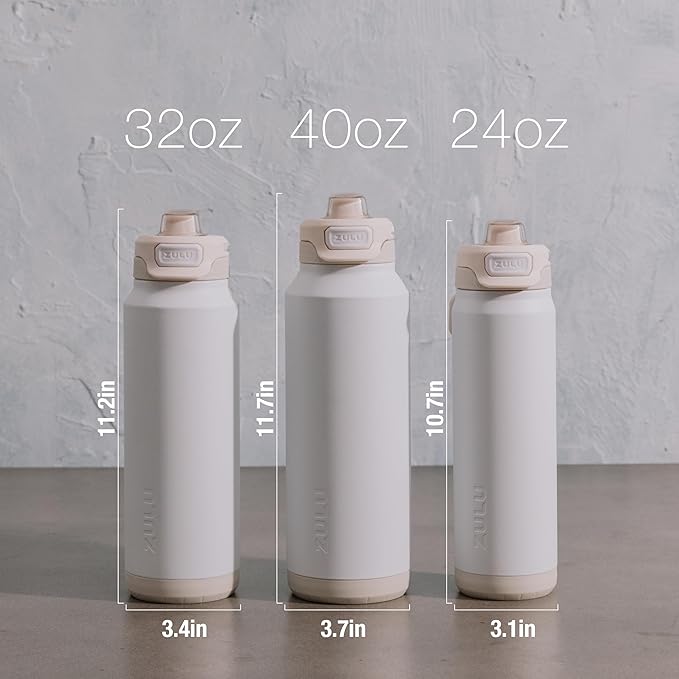 ZULU Powerfill Pro 32oz Stainless Steel Water Bottle