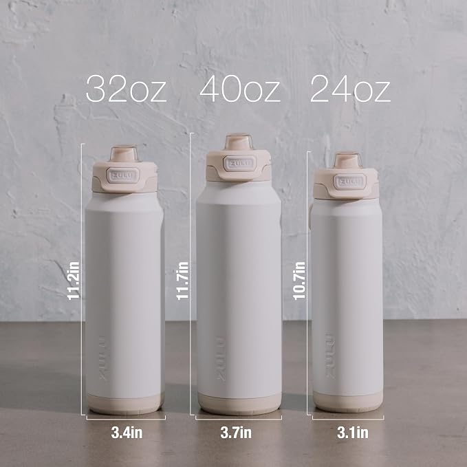 ZULU Powerfill Pro 24oz Stainless Steel Water Bottle