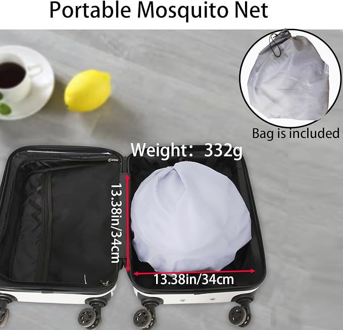 CMINGJ Large Pop Up Mosquito Tent, Portable Foldable Mosquito Net