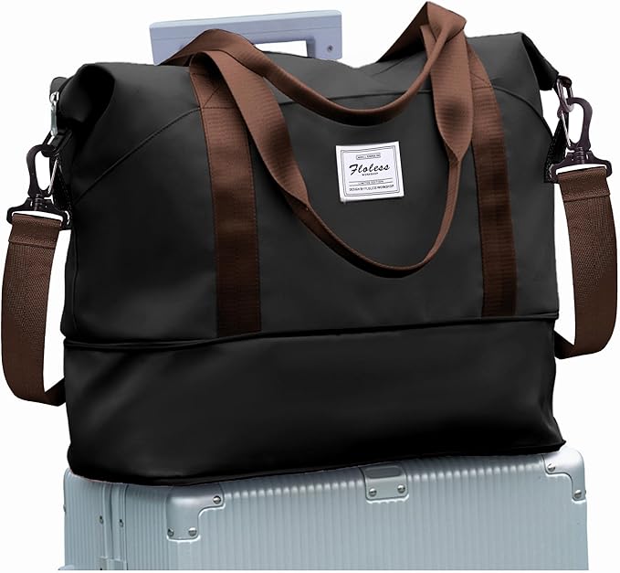 Travel Duffel Bag, Sports Tote Gym Bag, Shoulder Weekender Overnight Bag