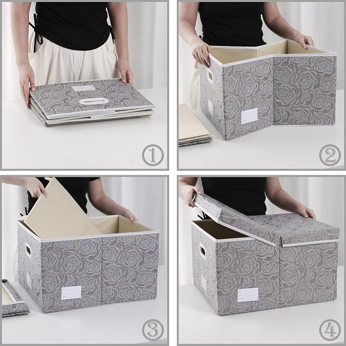 PRANDOM Extra Large Collapsible Storage Boxes