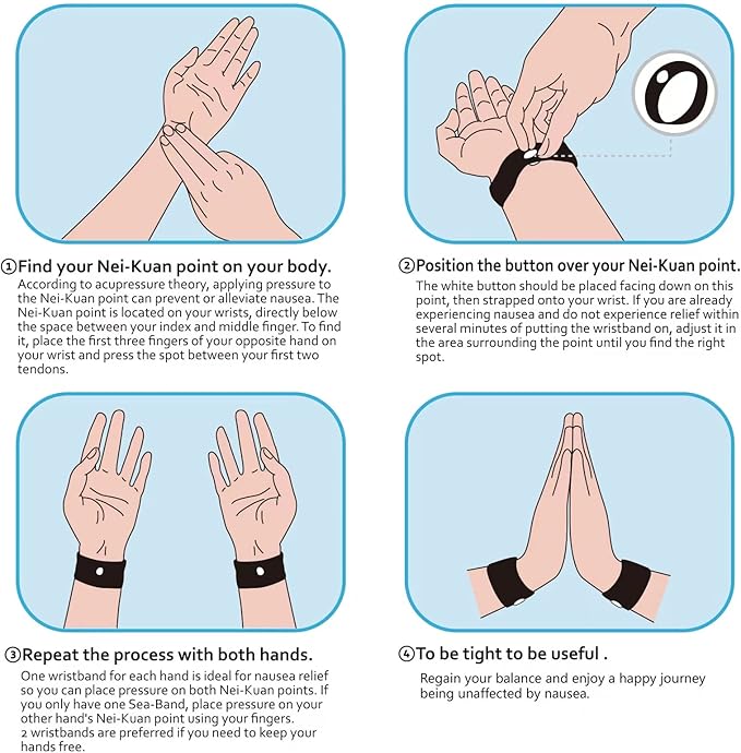 Motion Sickness bands/Acupressure Nausea Wristband