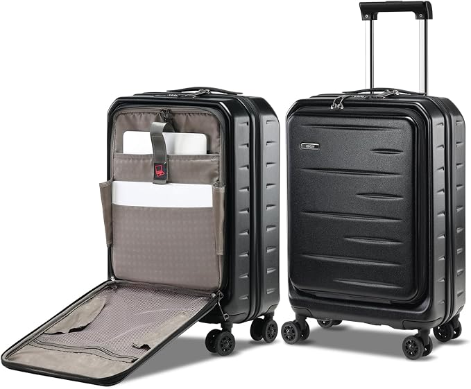 Carry On Luggage 22×14×9 Airline Approved, 20 Inch Lightweight ABS+PC Hard