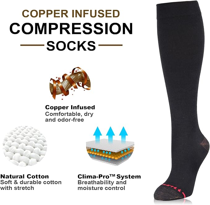 NEWZILL Copper Compression Socks