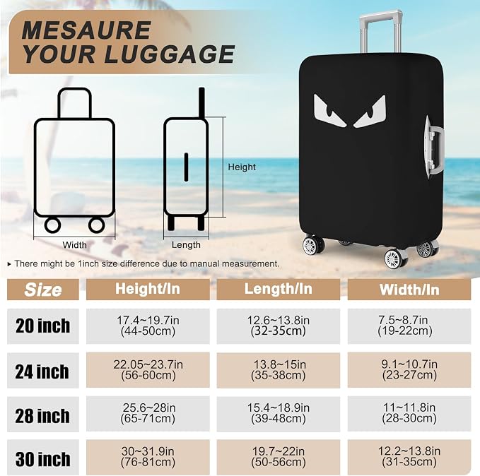 Luggage Covers For Suitcase Tsa Approved, Washable Suitcase Cover Elastic