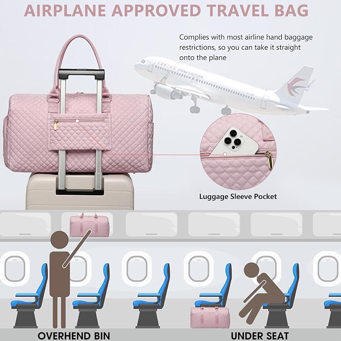 Women Duffle Weekender Travel Bag: Large Duffel Bags
