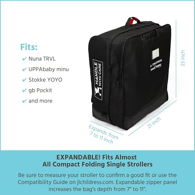 J.L. Childress Compact Travel Stroller Bag