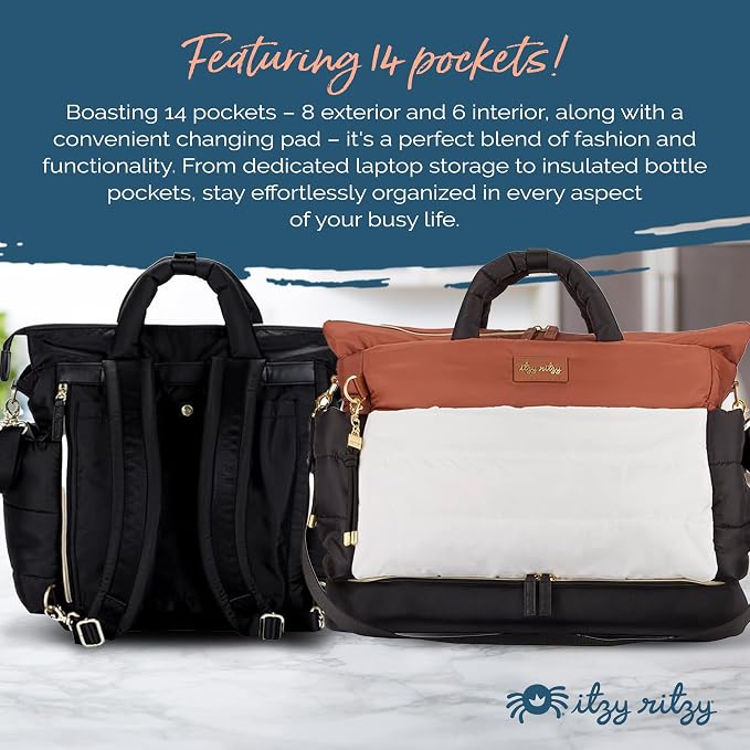 Itzy Ritzy Dream Convertible Diaper Bag Tote Backpack