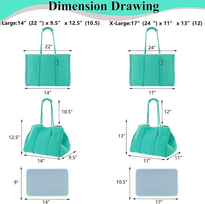 QOGiR Neoprene Multipurpose Beach Bag Tote