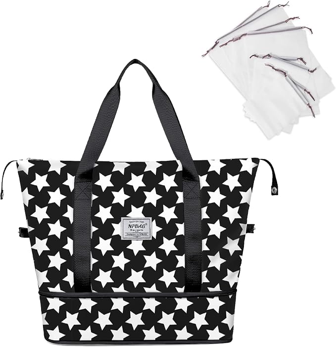 NPBAG Women Travel Duffel, Gym Workout Overnight Bag, Mommy Hospital Bag