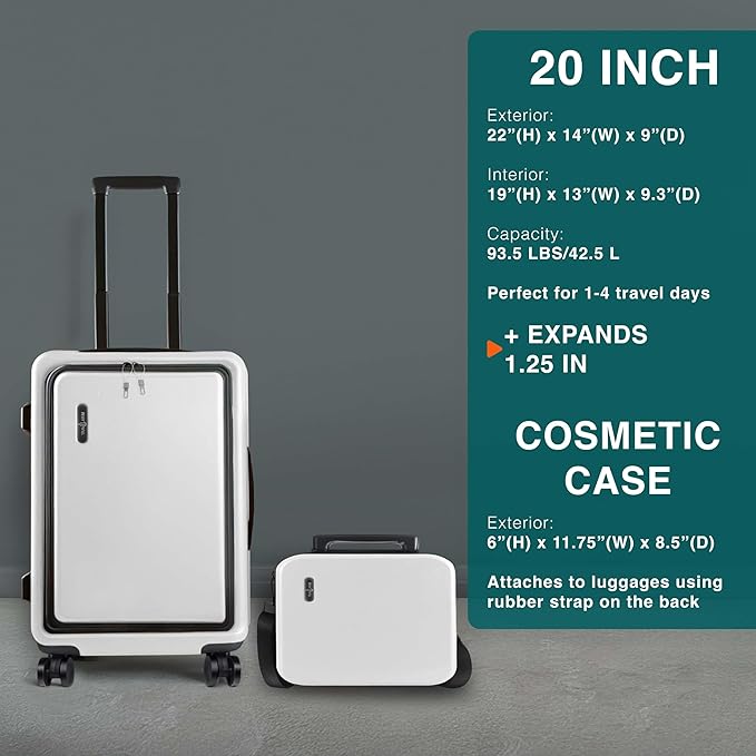 Luggage Sets 3 Piece, 22 Inch Carry on Luggage and 28 Inch Suitcases
