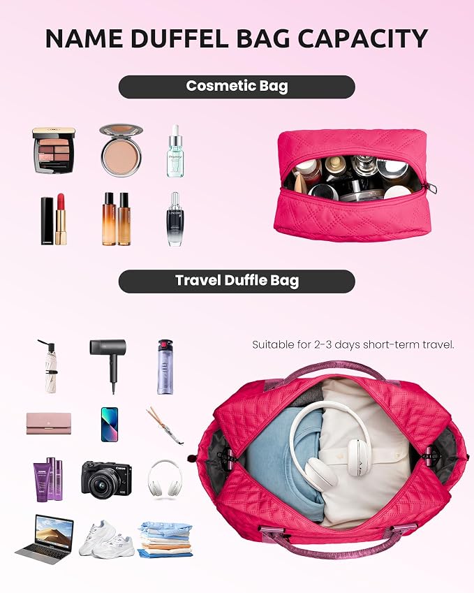 Monogrammed Gifts for Woman, Stuff for Teen Girls-Initial Travel Bag