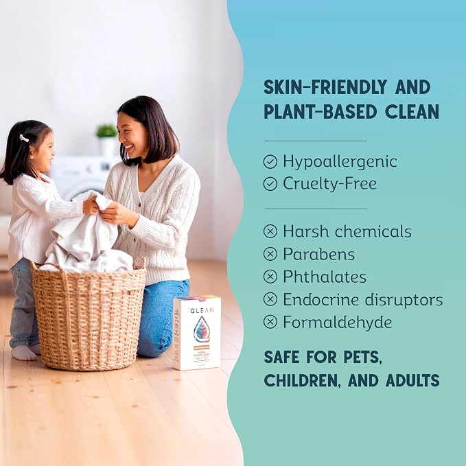 QLEAN Laundry Detergent Sheets – Travel Laundry Detergent Sheets, Eco-Friendly