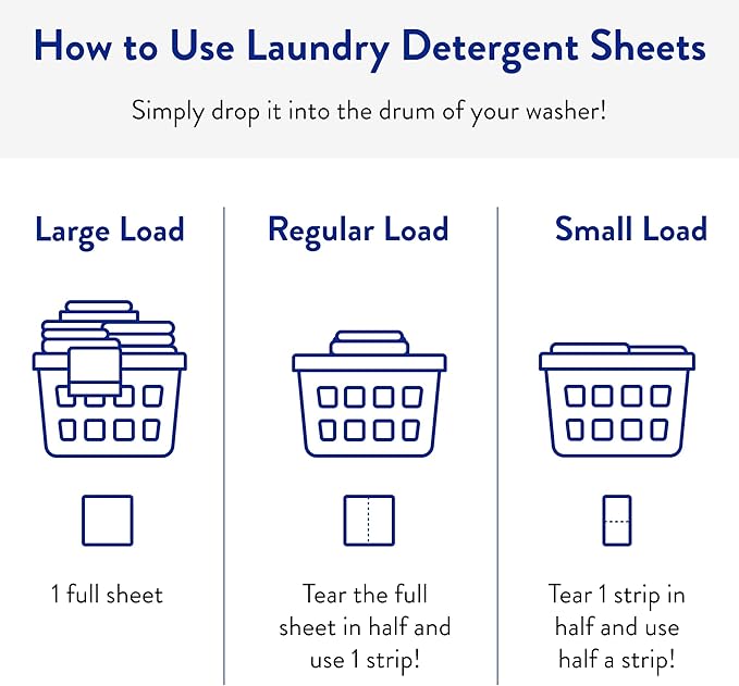 The Clean People Laundry Detergent Sheets