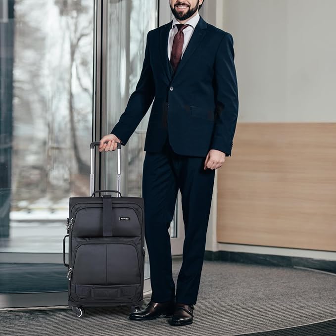 Hanke 3 Piece luggage Sets Softside Expandable luggage