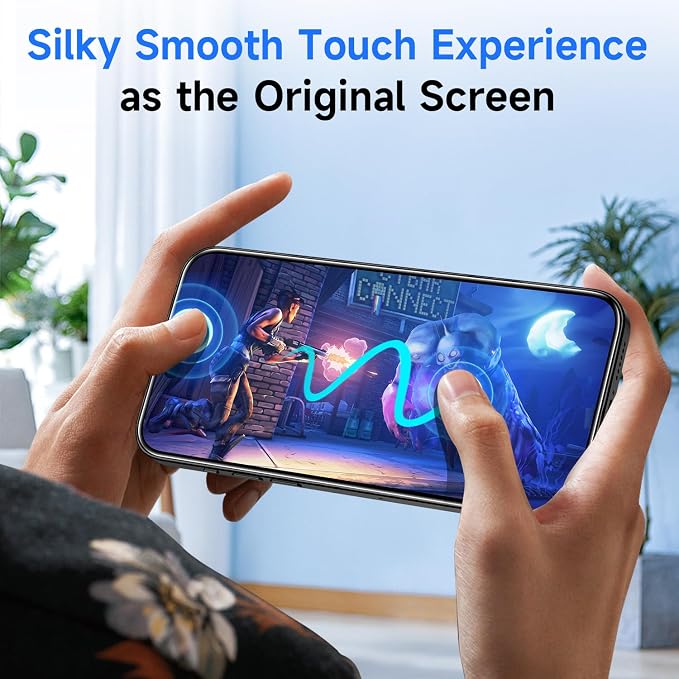 (2 Pack) Privacy Screen Protector Compatible for iPhone 16 Pro Max Mirror Finish Tempered Glass - Shatterproof/Anti-Scratch/Anti-Spy/Mirror Design/Touch-Sensitive/Case-Friendly/Bubble-Free Install