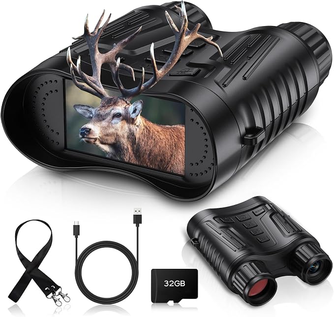 Night Vision Binoculars for Adults, 4K HD Night Vision Goggles