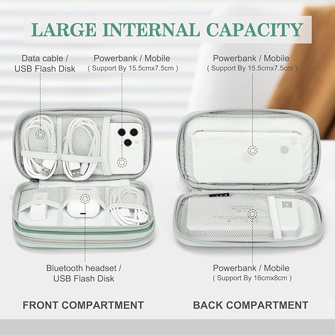FYY Electronic Organizer, Travel Cable Organizer Bag Pouch Electronic