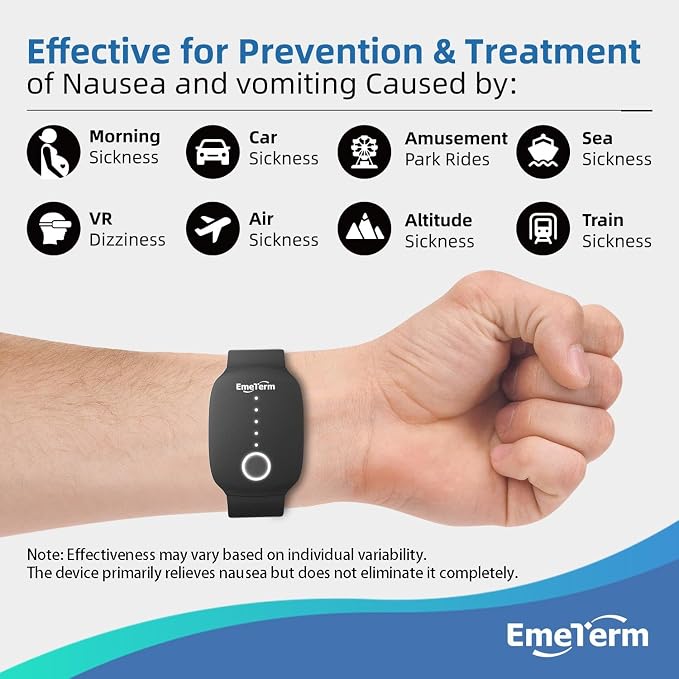 EmeTerm Fashion FDA-Cleared Relieve Nausea Electrode Stimulator Morning