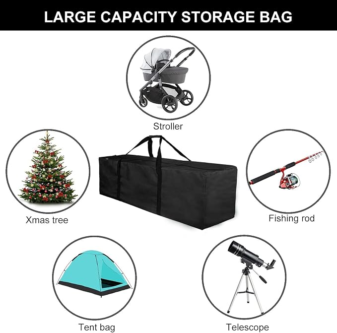 INFANZIA 47inch Sports Duffel Travel Bag, 196L Extra Large Duffel Luggage Bag