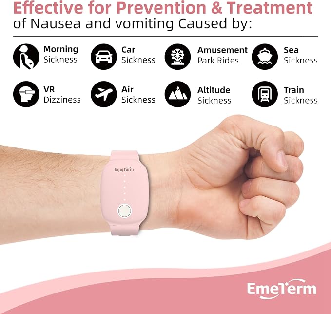 EmeTerm Fashion FDA-Cleared Relieve Nausea Electrode Stimulator Morning