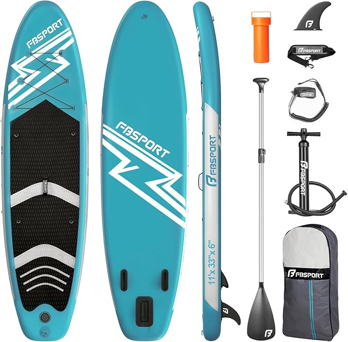 FBSPORT 11' Premium Stand Up Paddle Board, Yoga Board