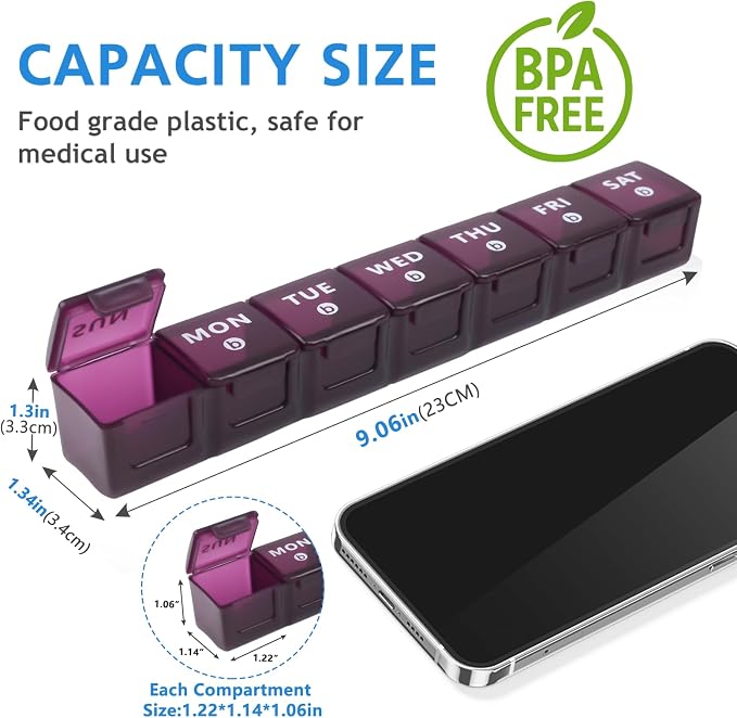 2-Pack Weekly Large Pill Organizer