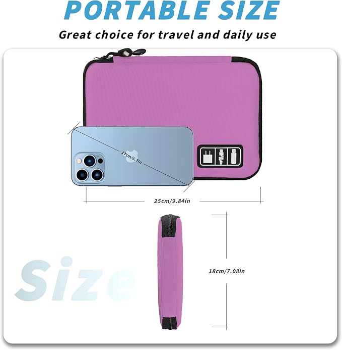 Electronics Organizer, Travel Cord Organizer Pouch, Portable Cable Organizer
