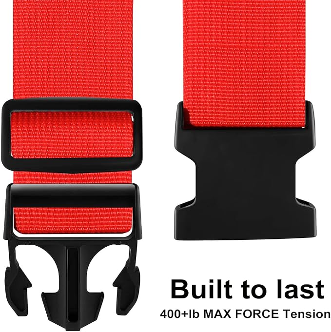 Luggage Straps for Suitcases TSA Approved-2 Pack Bright Personalized Luggage