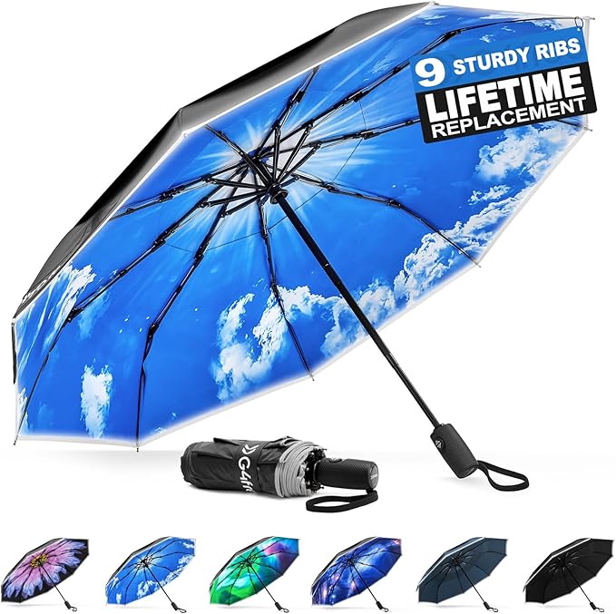 G4Free 42 Inch Eco Windproof Folding Umbrella